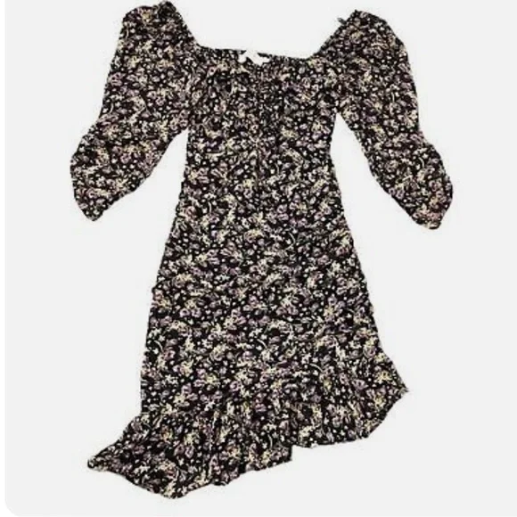 astr the label asymmetrical dress Long Sleeve Asymmetrical Hem Dress